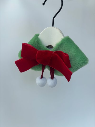 Christmas Fur Cape (green)