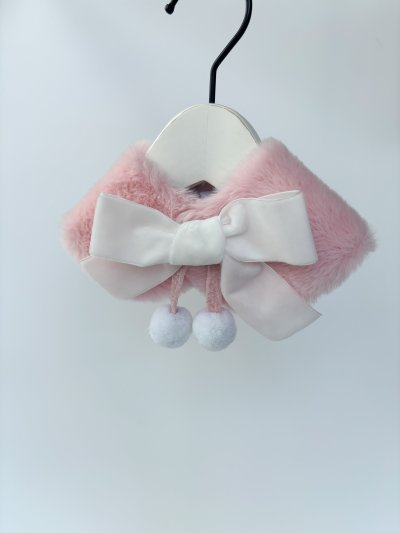 Christmas Fur Cape (pink)