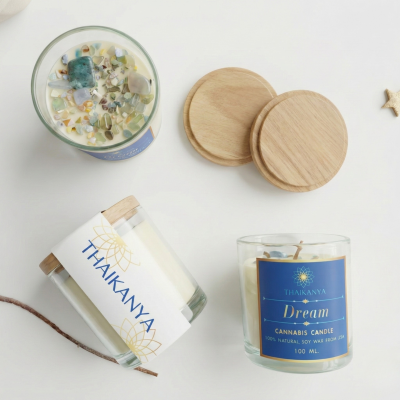 CBD蜡烛与宝石：梦想