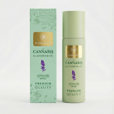 สกินแคร์น้ำมันลาเวนเดอร์ผสมกัญชา ระดับพรีเมียม