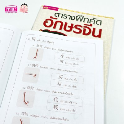 ตารางฝึกคัดอักษรจีน