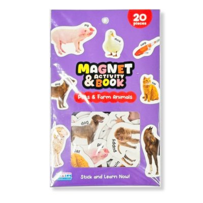 Magnet & Activity Book : Pets and Farm Animals