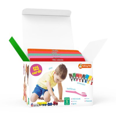First Words Flash Cards การ์ดคำศัพท์ 5 หมวด กล่องเขียว Level 2 (ใช้ร่วมกับ TalkingPen ได้)