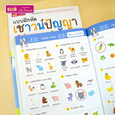 หนังสือแบบฝึกหัดเชาวน์ปัญญา สไตล์ญี่ปุ่น ระดับ Basic (เตรียมอนุบาล-อนุบาล 1) เตรียมพร้อมเข้า ป.1