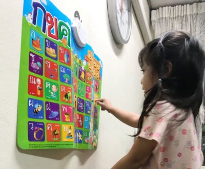 หนังสือฝึกอ่าน ฝึกคัด พร้อมโปสเตอร์พูดได้ กดแล้วมีเสียง