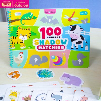 หนังสือ Pull & Stick Shadow Matching ตีนตุ๊กแก ภาพเงา มีให้เลือก 2 ชุด