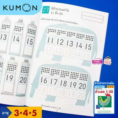 หนังสือของหนู ตัวเลข 1-30 (KUMON)