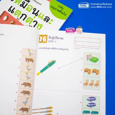 แบบฝึกหัดเสริมทักษะการคิด : เหมือนและแตกต่าง ระดับอนุบาลขึ้นไป (Kumon)