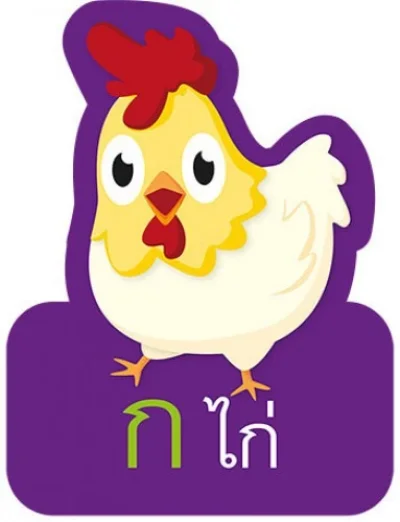 การ์ดหนูน้อยเก่งภาษาไทย ชุด พยัญชนะไทย ก-ฮ