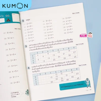 แบบฝึกหัดคณิตศาสตร์คุมอง การคูณ ระดับประถมศึกษาปีที่ 3