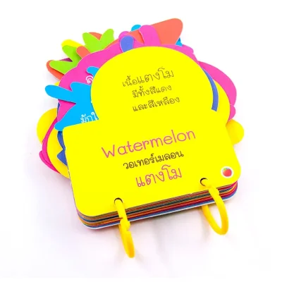 การ์ดหนูน้อยเก่งศัพท์อังกฤษ ชุด ผลไม้น่ากิน