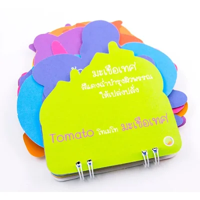 การ์ดหนูน้อยเก่งศัพท์อังกฤษ ชุด ผักแสนอร่อย