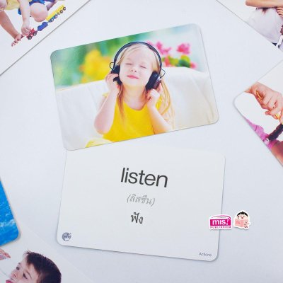 First Words Flash Cards การ์ดคำศัพท์ 5 หมวด กล่องเขียว Level 2 (ใช้ร่วมกับ TalkingPen ได้)