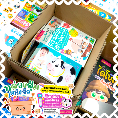 หนังสือเต็มกล่อง อัดแน่นจุใจ | คละหนังสือเด็ก นิทาน สื่อการเรียน ของเล่น