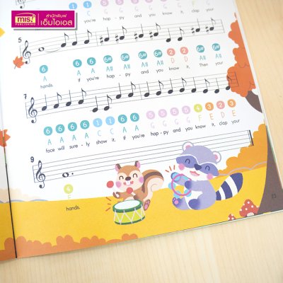 หนังสือ Sing & Play โน้ตเพลงภาษาอังกฤษสำหรับเด็ก [15 เพลง] ใช้กับปากกาพูดได้ของเอ็มไอเอสได้ [ไม่รวมปากกาพูดได้]
