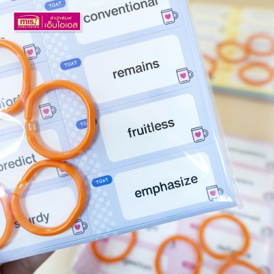 Mini Flash Cards การ์ดช่วยจำคำศัพท์เตรียมสอบ A-Level English และ TGAT (มีให้เลือก 4 ชุด)