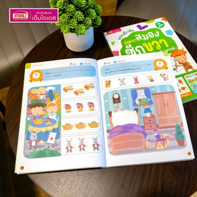 หนังสือแบบฝึกหัดพัฒนาสมองซีกซ้ายและซีกขวา (ซื้อแยกเล่มได้) รวมกว่า 120 แบบฝึกหัด สำหรับเด็กอายุ 2-6 ปี