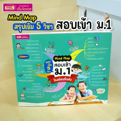 หนังสือ Mind Map สรุปเข้ม 5 วิชา สอบเข้า ม.1 โรงเรียนชื่อดัง