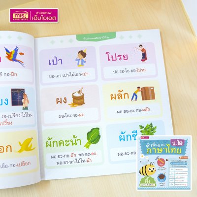 หนังสือคำพื้นฐานภาษาไทย อนุบาล-ป.3 สอนอ่านสะกดคำ รวมคำภาษาไทยที่เด็กควรอ่านออกเขียนได้อย่างคล่องแคล่วและแตกฉาน