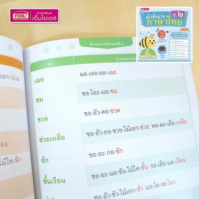 หนังสือคำพื้นฐานภาษาไทย อนุบาล-ป.3 สอนอ่านสะกดคำ รวมคำภาษาไทยที่เด็กควรอ่านออกเขียนได้อย่างคล่องแคล่วและแตกฉาน