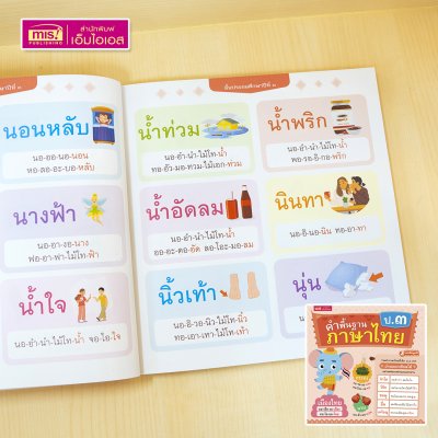 หนังสือคำพื้นฐานภาษาไทย อนุบาล-ป.3 สอนอ่านสะกดคำ รวมคำภาษาไทยที่เด็กควรอ่านออกเขียนได้อย่างคล่องแคล่วและแตกฉาน
