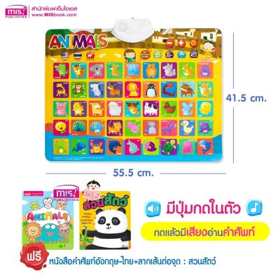 หนังสือฝึกอ่าน ฝึกคัด พร้อมโปสเตอร์พูดได้ กดแล้วมีเสียง