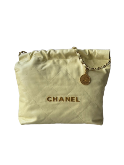 Chanel 22 small yellow GHW