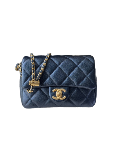 Mini7 Perfect bag black caviar iridescent