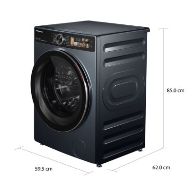 โตชิบา 13/8 กก. เครื่องซัก-อบผ้าฝาหน้า รุ่น TWD-T25BZP140MWT(MG)