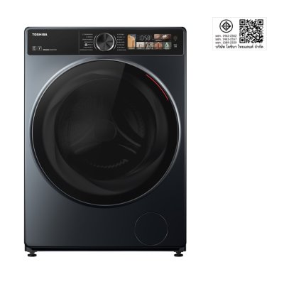 โตชิบา 13/8 กก. เครื่องซัก-อบผ้าฝาหน้า รุ่น TWD-T25BZP140MWT(MG)
