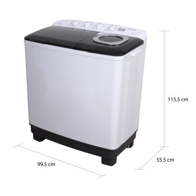 โตชิบา 17 กก. เครื่องซักผ้า 2 ถัง รุ่น VH-Q180MT