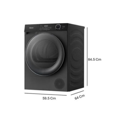 HISENSE เครื่องอบผ้าระบบ Heat Pump รุ่น DH105M3 ขนาด 10.5kg สีดำ