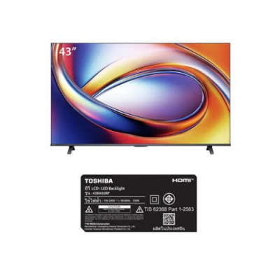 TOSHIBA QLED Smart TV รุ่น 43M450RP ขนาด 43 นิ้ว