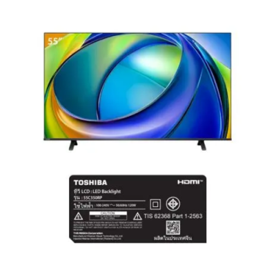 TOSHIBA Smart TV รุ่น 55C350RP ขนาด 55 นิ้ว 4K Ultra HD