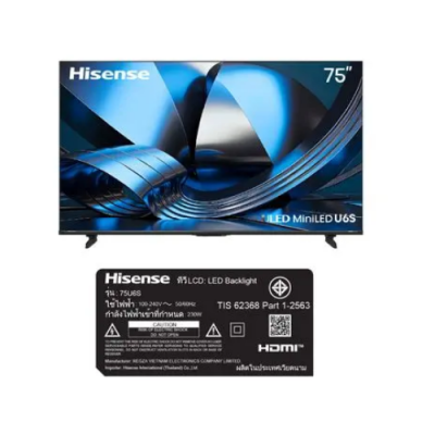 Hisense U6S Mini LED 4K Smart TV รุ่น 75U6S ขนาด 75 นิ้ว