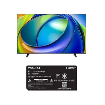 TOSHIBA Smart TV รุ่น 50C350RP ขนาด 50 นิ้ว 4K Ultra HD