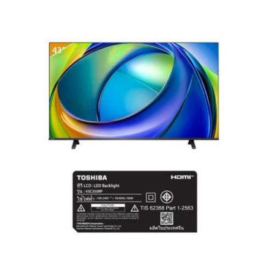 TOSHIBA Smart TV รุ่น 43C350RP ขนาด 43 นิ้ว 4K Ultra HD Smart tv