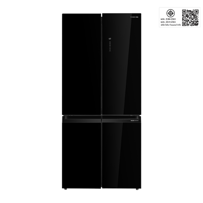 โตชิบา 18.2 คิว ตู้เย็นหลายประตู รุ่น GR-RF677WI-PGTH(22) (สีกระจกดำ)