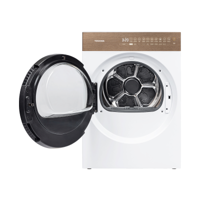 โตชิบา 8 กก. เครื่องอบผ้า รุ่น TD-T37BS90HWT(WT) เทคโนโลยี HEAT PUMP