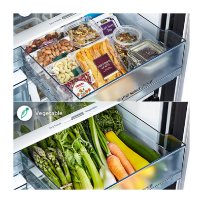 HITACHI ตู้เย็น MULTIDOOR รุ่น R-WB700VTH2 GBK 22.8 คิว กระจกดำ อินเวอร์เตอร์