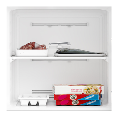HITACHI รุ่น HRTN5230MXTH New Carbon Line Top Freezer 210ลิตร Surround Cooling Triple Power Filter สี เอเลแกนท์ ไอนอคซ์ บริลเลียนท์ แบล็ค