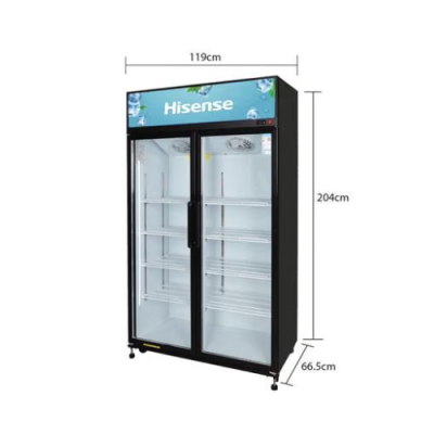 HISENSE ตู้แช่เครื่องดื่ม รุ่น FL-121WC ขนาด 2ประตู 31.4Q สีดำ