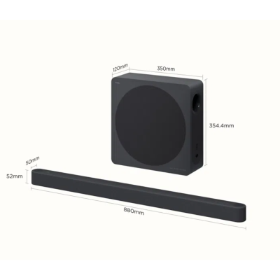 TCL A65K ซาวด์บาร์ 3.1.2ch 460 วัตต์ Dolby Atmos (Audio by Bang & Olufsen)