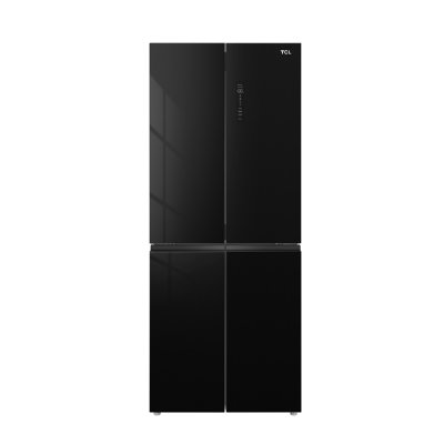 TCL RT43MPCDG ตู้เย็น 4 ประตู สีกระจกดำ 14.1Q. 400 ลิตร