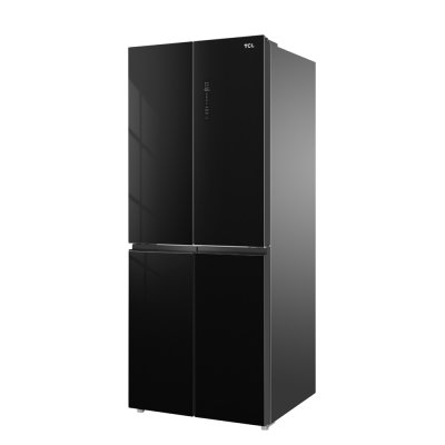 TCL RT43MPCDG ตู้เย็น 4 ประตู สีกระจกดำ 14.1Q. 400 ลิตร