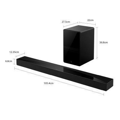 TCL Q75H ซาวด์บาร์ 5.1.2ch, 620 วัตต์ Dolby Atmos