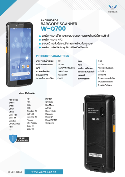 W-Q700 (with touchscreen) W-Q700 (with touchscreen)
