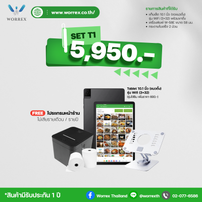 SET T1 : เปิดร้านอาหาร / ร้านคาเฟ่ขนาดเล็ก (ฟรีระบบ)