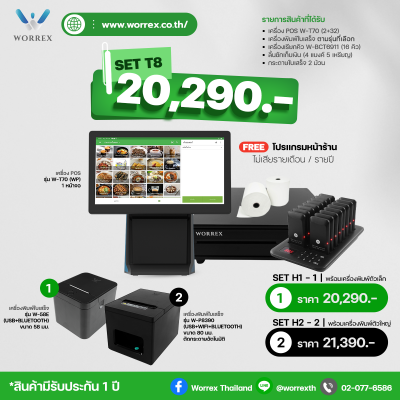 SET T8 : เปิดร้านอาหาร / ร้านคาเฟ่ขนาดเล็ก (ฟรีระบบ)