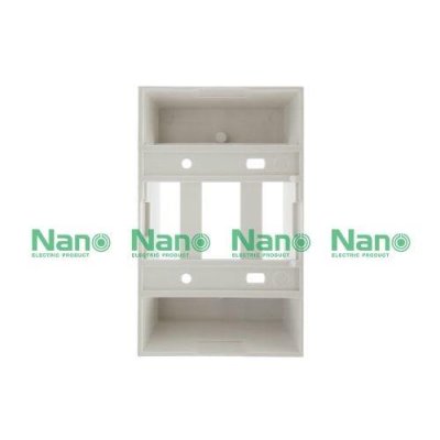 บล็อกลอยขอบเหลี่ยม PVC 2"x4" สีขาว NANO 403-1